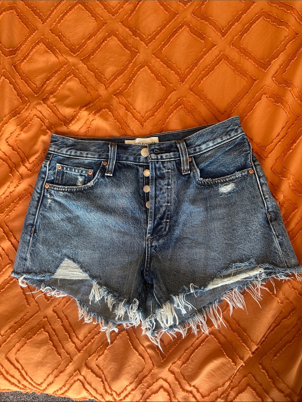 Denim Forum Ex Boyfriend Shorts - Picture 2 of 6